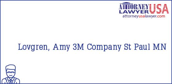 Telephone, Address and other contact data of Lovgren, Amy, St Paul, MN, USA
