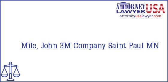 Telephone, Address and other contact data of Mile, John, Saint Paul, MN, USA