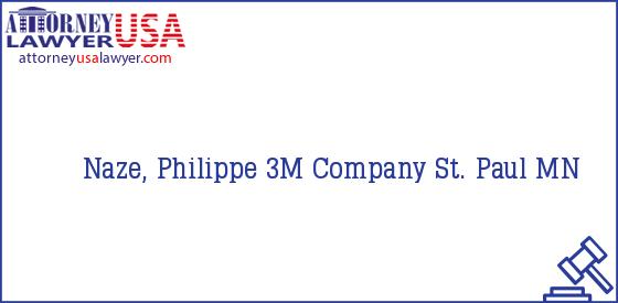 Telephone, Address and other contact data of Naze, Philippe, St. Paul, MN, USA