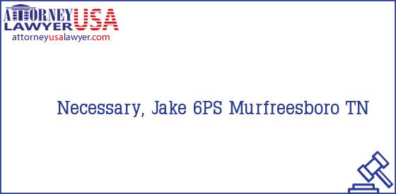 Telephone, Address and other contact data of Necessary, Jake, Murfreesboro, TN, USA