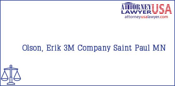 Telephone, Address and other contact data of Olson, Erik, Saint Paul, MN, USA