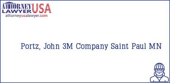 Telephone, Address and other contact data of Portz, John, Saint Paul, MN, USA