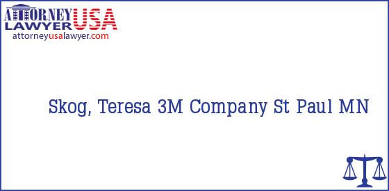Telephone, Address and other contact data of Skog, Teresa, St Paul, MN, USA