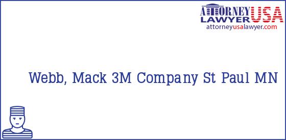 Telephone, Address and other contact data of Webb, Mack, St Paul, MN, USA