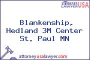 Blankenship, Hedland 3M Center St. Paul MN