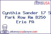 Cynthia Sander 17 S Park Row Rm B250 Erie PA
