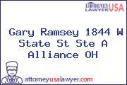 Gary Ramsey 1844 W State St Ste A Alliance OH