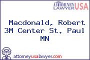 Macdonald, Robert 3M Center St. Paul MN