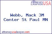 Webb, Mack 3M Center St Paul MN