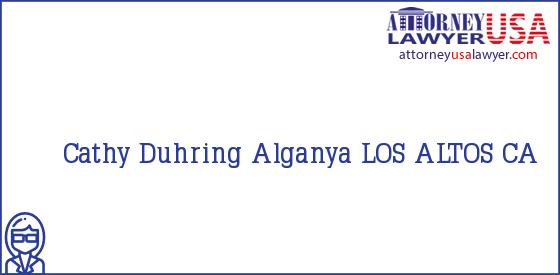 Telephone, Address and other contact data of Cathy Duhring, LOS ALTOS, CA, USA