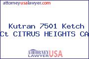 Kutran 7501 Ketch Ct CITRUS HEIGHTS CA