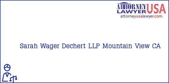 Telephone, Address and other contact data of Sarah Wager, Mountain View, CA, USA