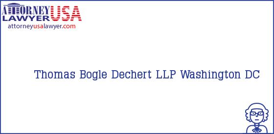 Telephone, Address and other contact data of Thomas Bogle, Washington, DC, USA