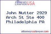John Nutter 2929 Arch St Ste 400 Philadelphia PA