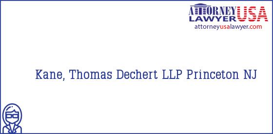 Telephone, Address and other contact data of Kane, Thomas, Princeton, NJ, USA