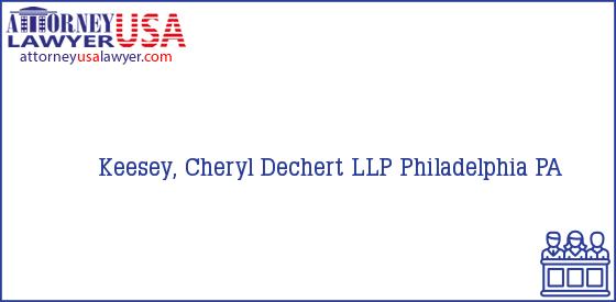Telephone, Address and other contact data of Keesey, Cheryl, Philadelphia, PA, USA