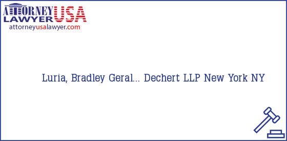 Telephone, Address and other contact data of Luria, Bradley Geral..., New York, NY, USA