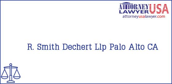 Telephone, Address and other contact data of R. Smith, Palo Alto, CA, USA