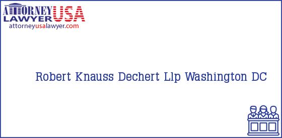 Telephone, Address and other contact data of Robert Knauss, Washington, DC, USA