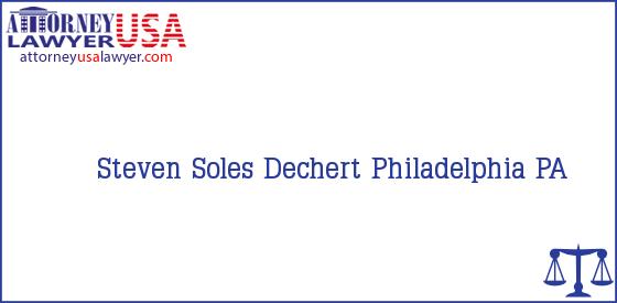 Telephone, Address and other contact data of Steven Soles, Philadelphia, PA, USA