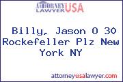Billy, Jason O 30 Rockefeller Plz New York NY
