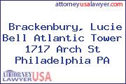 Brackenbury, Lucie Bell Atlantic Tower 1717 Arch St Philadelphia PA