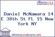 Daniel McNamara 14 E 38th St FL 15 New York NY