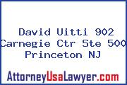 David Uitti 902 Carnegie Ctr Ste 500 Princeton NJ