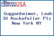 Guggenheimer, Leah 30 Rockefeller Plz New York NY