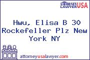 Hwu, Elisa B 30 Rockefeller Plz New York NY