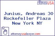 Junius, Andreas 30 Rockefeller Plaza New York NY