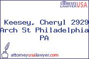 Keesey, Cheryl 2929 Arch St Philadelphia PA