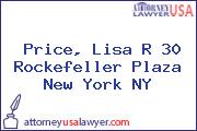 Price, Lisa R 30 Rockefeller Plaza New York NY