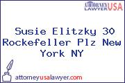 Susie Elitzky 30 Rockefeller Plz New York NY