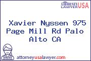 Xavier Nyssen 975 Page Mill Rd Palo Alto CA