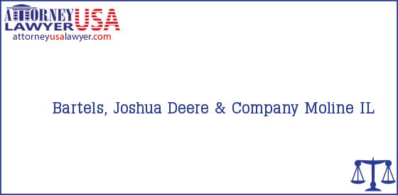 Telephone, Address and other contact data of Bartels, Joshua, Moline, IL, USA