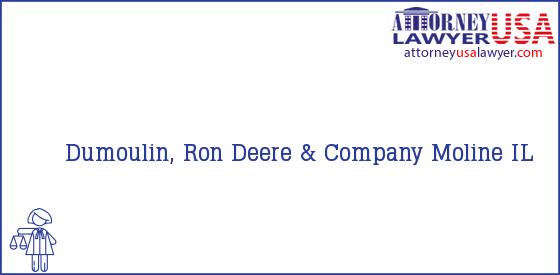Telephone, Address and other contact data of Dumoulin, Ron, Moline, IL, USA