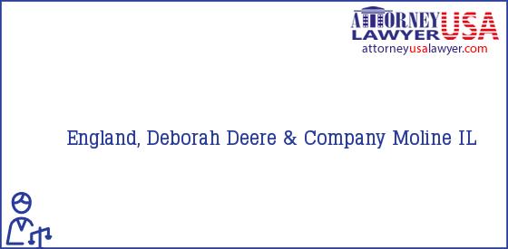Telephone, Address and other contact data of England, Deborah, Moline, IL, USA