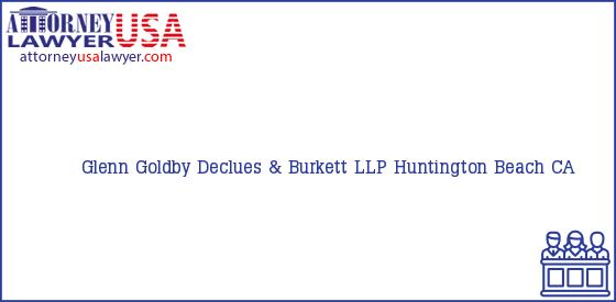 Telephone, Address and other contact data of Glenn Goldby, Huntington Beach, CA, USA