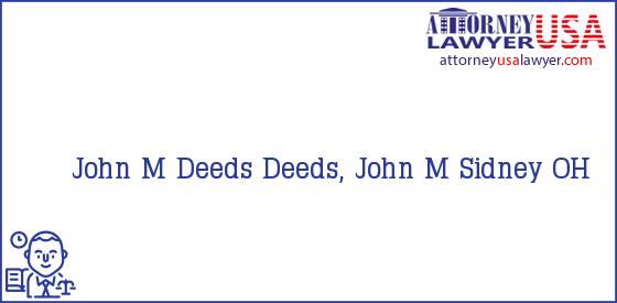 Telephone, Address and other contact data of John M Deeds, Sidney, OH, USA