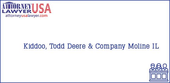 Telephone, Address and other contact data of Kiddoo, Todd, Moline, IL, USA