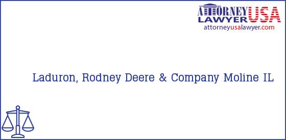 Telephone, Address and other contact data of Laduron, Rodney, Moline, IL, USA