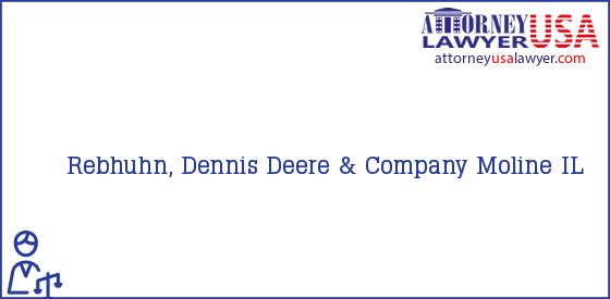 Telephone, Address and other contact data of Rebhuhn, Dennis, Moline, IL, USA