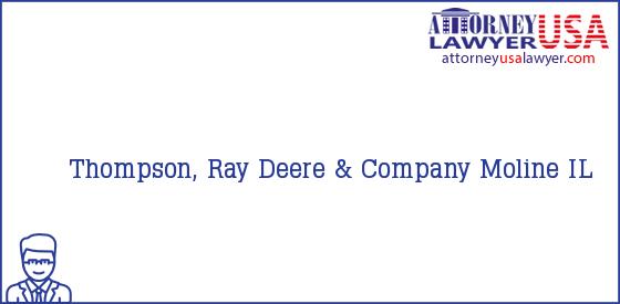 Telephone, Address and other contact data of Thompson, Ray, Moline, IL, USA