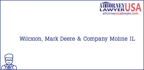 Telephone, Address and other contact data of Wilcxion, Mark, Moline, IL, USA