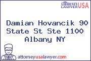 Damian Hovancik 90 State St Ste 1100 Albany NY