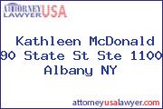 Kathleen McDonald 90 State St Ste 1100 Albany NY