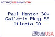 Paul Henton 300 Galleria Pkwy SE Atlanta GA