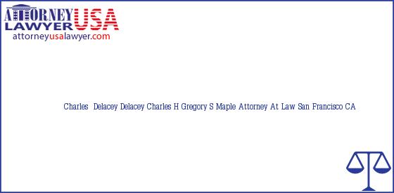 Telephone, Address and other contact data of Charles  Delacey, San Francisco, CA, USA