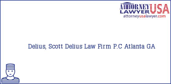 Telephone, Address and other contact data of Delius, Scott, Atlanta, GA, USA
